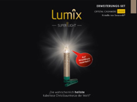 <b>LUMIX Christbaumkerzen, so hell wie nie zuvor!</b><br>
Zum Weihnachtsfest 2017 prsentiert KRINNER die LUMIX SuperLight