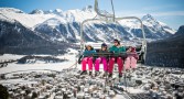 Sessellift Familie Engadin St. Moritz Mountains | 14.10.2019 | JPG, 15x10 cm, 300 dpi | 1.6MB