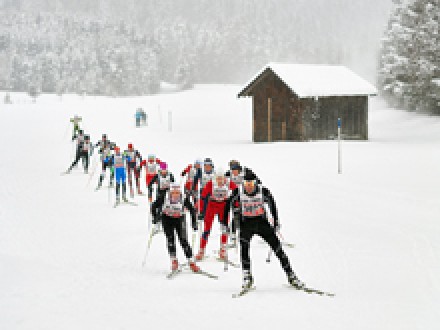 Langlauf-Fest mit Neuschnee beim SKI-TRAIL Tannheimer Tal  
Bad Hindelang
