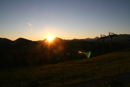 Sonnenaufgangsfahrten in Zauchensee<br>Am Gamskogel sind Frhaufsteher besonders glckliche Menschen