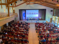Dein Winter. Dein Sport. Summit 2026 in Fischen im Allgäu, Talk-Runde Generation Winter: (v. l.) Emily Wörle, Martin Nörl, Johannes Rydzek, Peter Schlickenrieder, Linus Straßer und Stefan Schwarzbach, © Dein Winter. Dein Sport.  | 14.07.2026 | jpg, 1800x1350px, 72dpi | 1.2MB