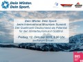Dein Winter. Dein Sport. beim Internationalen Mountain Summit | 11.10.2018 | JPG; 440x330 px; 300 dpi | 0.2MB